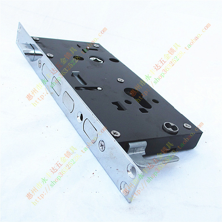 Crown block lock body with sky hook lock tongue security door lock-in stainless steel handle square tongue tritongue 24mm24cm