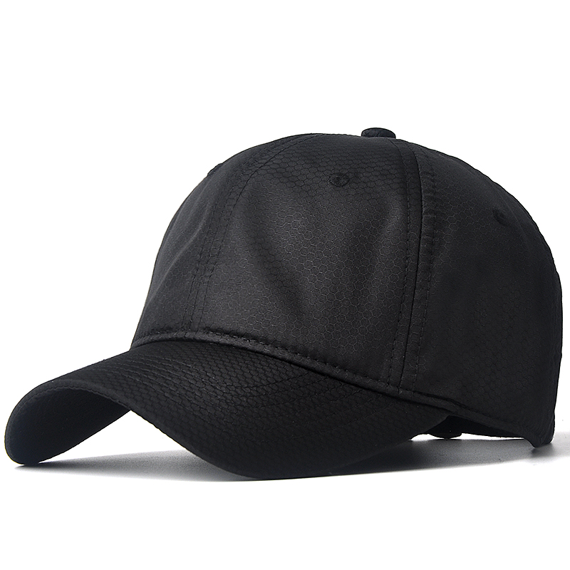 Beehive Full Dry: BlackHat male summer ventilation Big head circumference Baseball cap Korean version tide Quick drying Mesh peaked cap outdoors Sunscreen Sun hat