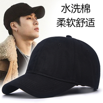 Hat mens tide new spring and autumn black baseball cap Korean version of Big Head Cap Casual Joker sun hat large size