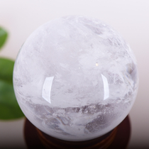 w (Jushantang) Natural white crystal ball home decoration living room desk ornaments gift X