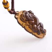 Natural Ice Obsidian Pendant Mens and Womens Necklace