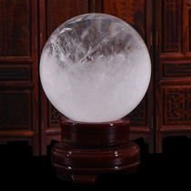 w (Jushantang) Natural white crystal ball home decoration living room desk ornaments gift X