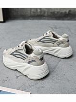 2020 spring new father shoes womens ins trendy shoes color color European station thick bottom inner womens shoes Sports Net Red