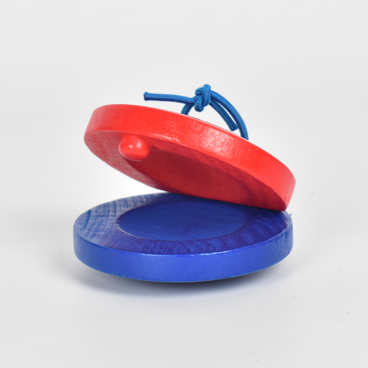 Castanets mẫu giáo nhựa đúc Orff âm nhạc giáo dục sớm đồ chơi trẻ em bộ gõ tròn ban nhảy nhỏ allegro bộ nhạc cụ cho bé
