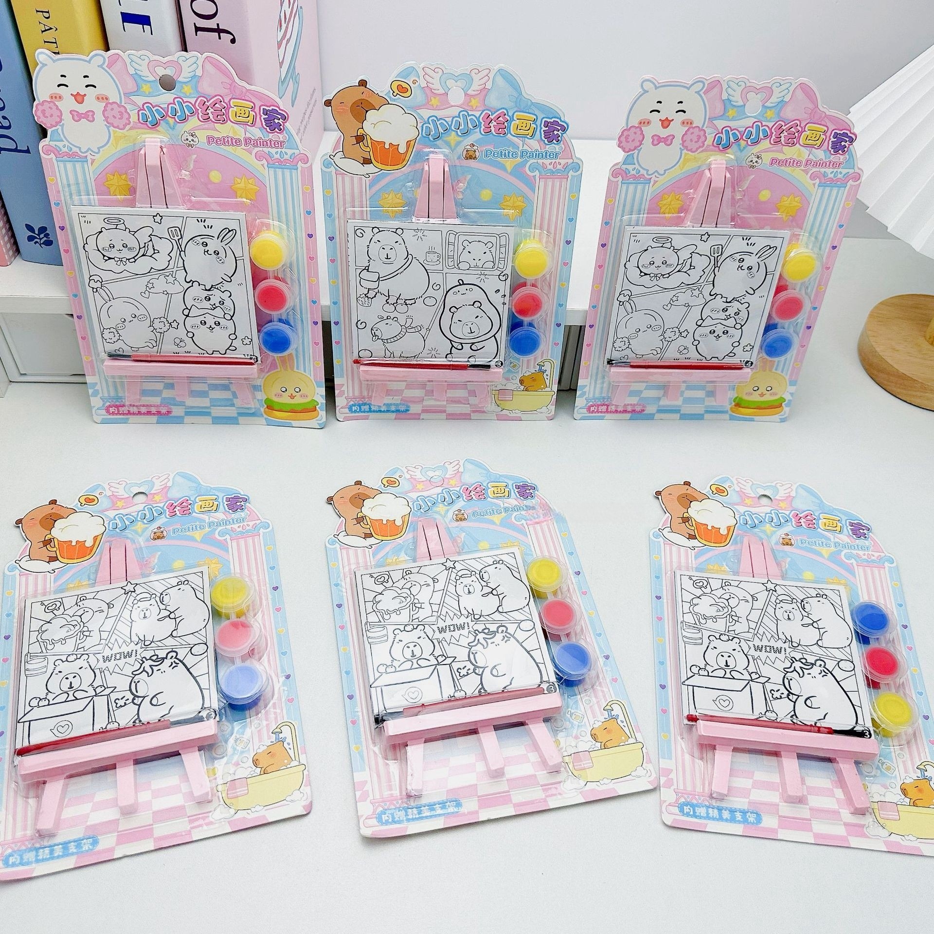 小小绘画家卡皮巴拉卡通图案儿童手工绘画锻炼小孩动手能力益智详情4
