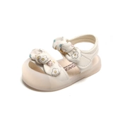 Сандалии для девочек, летняя обувь, детские нескользящие туфли для принцессы для раннего возраста, мягкая подошва