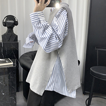 2020 new sleeveless sweater vest waistcoat for mens autumn and winter trendy waistcoat jacket man knitted waistcoat for mens spring and autumn