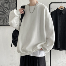 2021 new autumn pure color classic round neckline headsets lovers necropolis for mens spring and autumn with a 100 ride