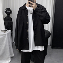 Dark Ensemble Mens Clothing Mens Autumn Clothing Fall Jacket Mens Spring Autumn Style Korean Version Trend Handsome 100 Lap Jacket Man