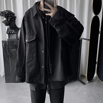 2019 new autumn net red functional style tooling jacket male Korean version of the trend clothes loose ins jacket top