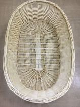 Baby cradle willow rattan basket baby cradle natural without paint enlarged can be customized