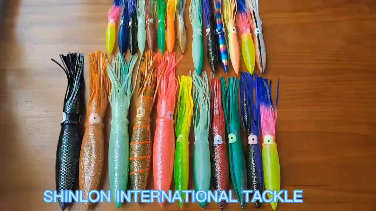 17 Inch Bulb Head Squid Lure 150g Soft Plastic Trolling Shell Bulb