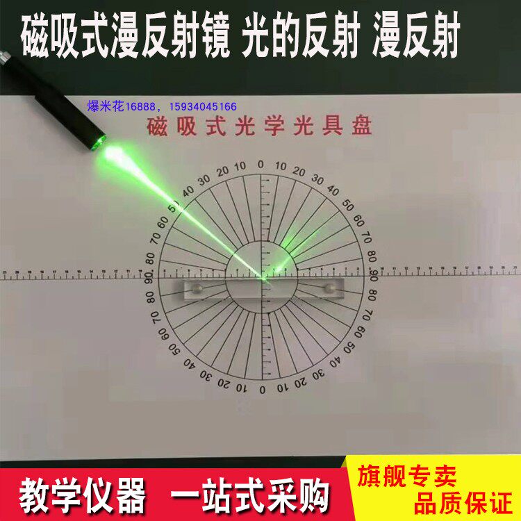 Diffuse reflection physical optics experimental equipment magnetic lens light reflection optical experimental box accessories