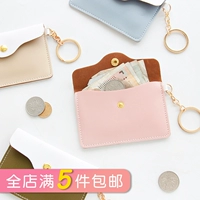 Ví nhỏ nữ sinh viên ngắn Phiên bản tiếng Hàn của ví tiền dễ thương mini nhỏ tươi đa chức năng gấp thẻ túi da kẹp ví mini