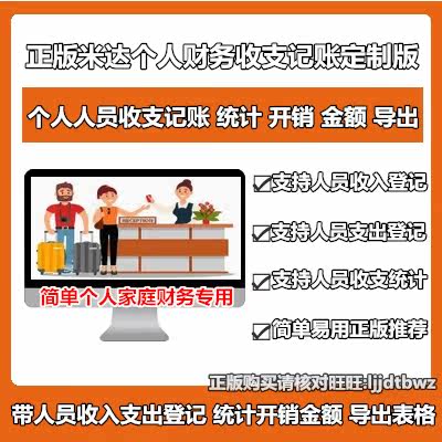 Mida Family Personnel Overhead Income Expenditure Streams Water Account Management System Financial Ledger of Fiscal Software Finance Software