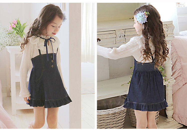 Jupe fillette en toile - Ref 2051087 Image 14