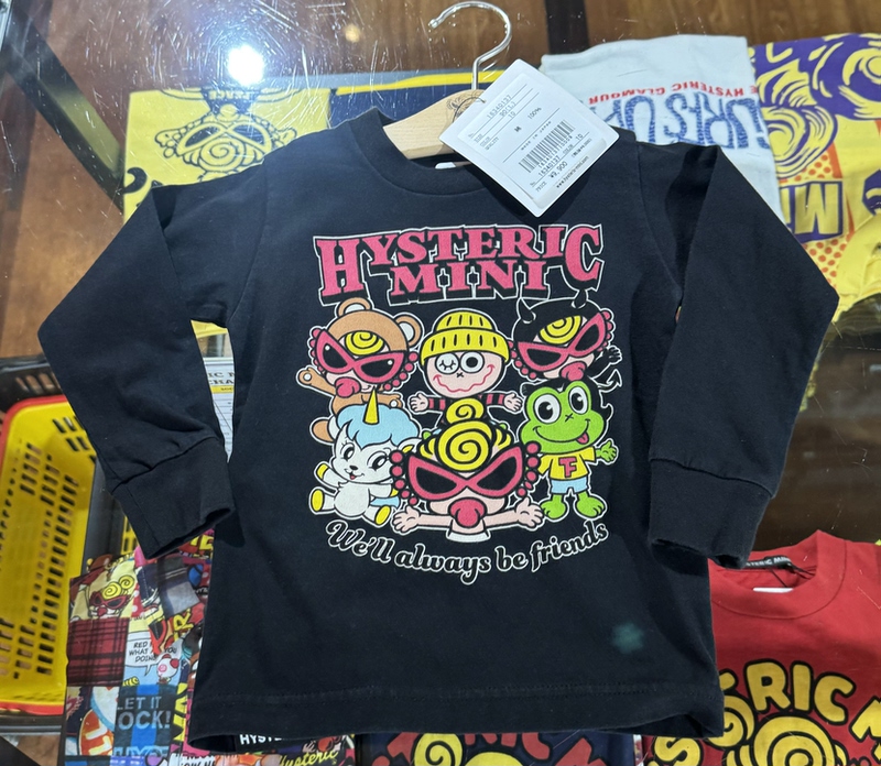 Japanese Black Super Pacifier 15% off Hysteric Mini Good Friend Mini Sauce Teddy Devil Frog Long-Sleeved T-Shirt