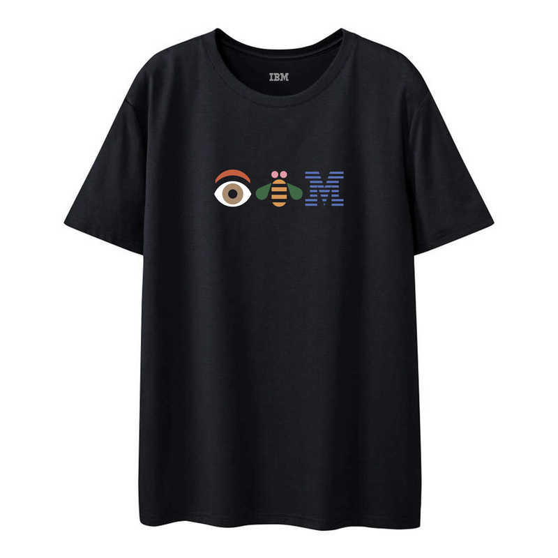 Ibm Eye-Bee-M Cotton T-Shirt for Men and Women Short-Sleeved (Sorona)