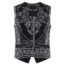Yaying Guofeng) Этническая серия тяжелый шелковый жилет с вышивкой для тяжелой промышленности женский 2024 летний новый стиль 1010A