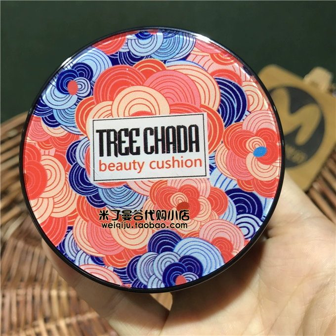 Thai treechada air air cushion CC cream beauty lazy BB plain cream with Puff sáng nude trang điểm đích thực