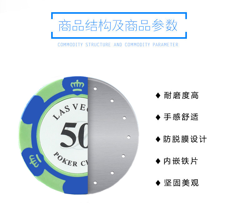 Chip Coin Baccarat Mahjong Chips 14g Crown Las Vegas Texas Có thể tùy chỉnh Chipset - Các lớp học Mạt chược / Cờ vua / giáo dục bộ cờ vua quốc tế