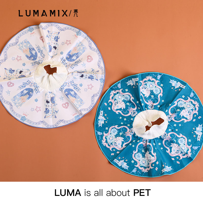 LumaMix box several four seasons light and thin original cat cute saliva towel pet clothes Elizabeth circle deworming