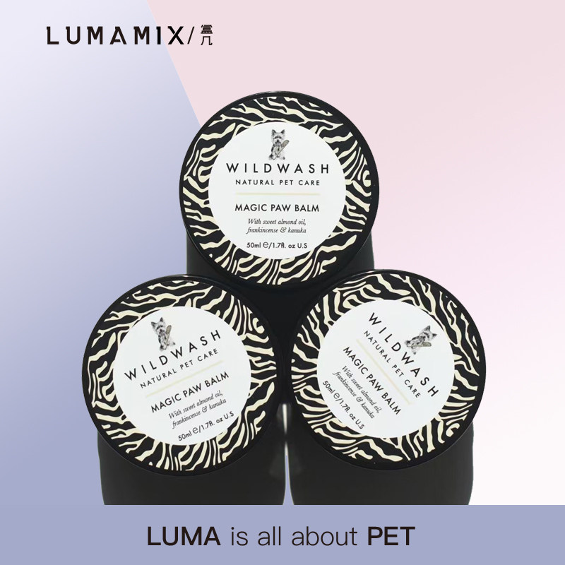 LumaMix box a few British imported WildWash bath wild natural repair and soothing cream cat and dog paw protection