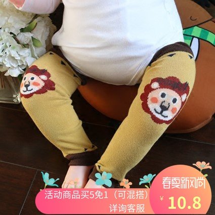 Spring and autumn baby cotton loose mouth socks Baby knee leggings Children knee pads Air conditioning socks climbing socks Four seasons socks