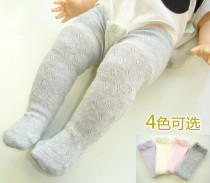 Summer baby stockings Newborn socks Childrens straight socks loose mouth baby over the knee socks Mesh transfer circle Air conditioning room