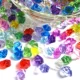 Đồ chơi trẻ em đá quý khối đá đầy màu sắc kim cương pha lê kim cương nhựa đầy màu sắc trang sức sỏi - Handmade / Creative DIY