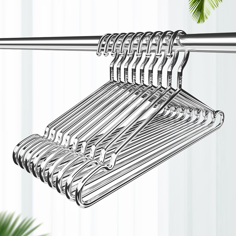 304 stainless steel drying hanger clothes rack without mark anti-slip hanger children adult clothes hanger home clothes contained