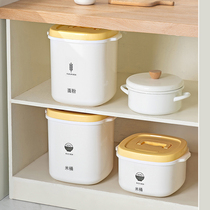 Dense encapsulated rice barrel rice noodle rice storage large with lid insect-proof moisture-proof thickened rice box noodle barrel 20kg rice tank