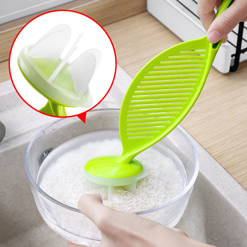 Naughty rice spoons Naughty Rice Spoons Naughty Rice Diviner Screens Drain Home Wash Rice Griddle Multifunction Stick Naughty Rice Machine Naughty Brush