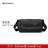 Классическое черное звездное небо