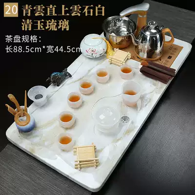 Marble tea set kung fu tea tray home automatic one living room simple European office tea tray