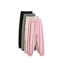 Ice Silk Yamamoto Pants Womens 2024 New Summer Thin High-waisted Slim Leg-tie Cool Pants Loose Casual Sun Protection Pants