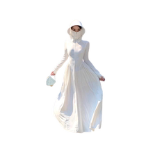 Ice silk sun protection clothing womens summer thin breathable anti-UV long full body sun protection clothing jacket waist dress