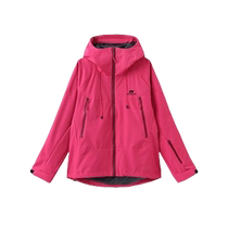 玫红色冲锋衣女2024秋冬新款户外滑雪服三合一防风连帽登山服外套