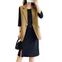 Suit Vest Autumn Womens 2024 New One Button Temperament Loose Back Slit Sleeveless Vest Jacket