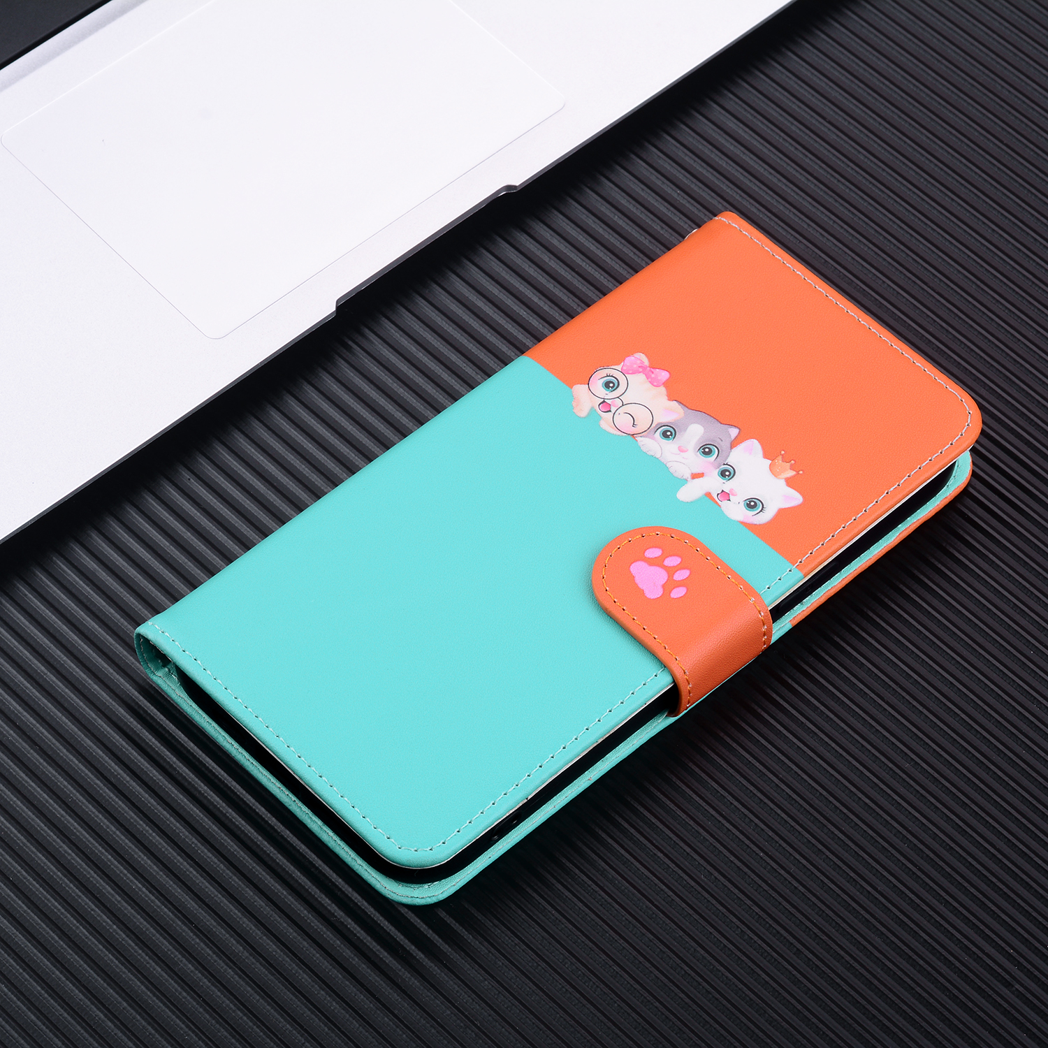 手帳型スマホケース  多機能マルチカラー手帳型iPhoneケース