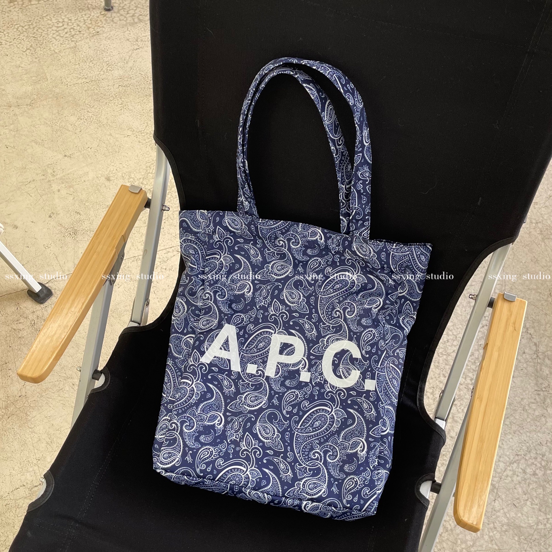  APC SSXING自制款絲絨帆布包 黄色条纹Product Thumbnail