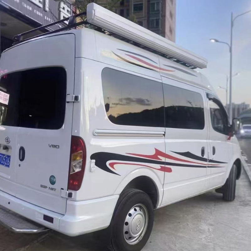 Rv Side Sunshade Canopy Tent Outdoor Camping Aluminum Alloy Hand-Cranked Car Side Tent External Car-Mounted Tent