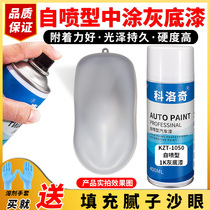  Car self-spraying primer repair paint Hub metal renovation quick-drying manual spray paint anti-rust primer fill trachoma