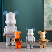 Violent Bear Pendulum pieces Living room Hyun Off cabinet Placed Key Containing Tray Incoming door Shoe cabinet Light Extravagant Creative Modern Adornment