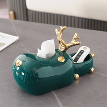 Light extravagant upscale paper towels box swing piece creative cute living room tea table tabletop multifunction extraction paper box containing adornment