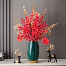 Ceramic Creativity Brief Modern Living Room Flowers Gold Mouth Light Lavish Fancy Floral Floral Flower Arrangement Table Hem Ostyle Vases