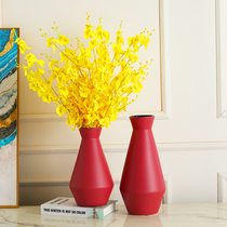 Modern minimalist ceramic vase swing piece Uan Guan Bedside Table Flower Floral Ware Net Red Light Lavish Living-room Adornment
