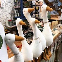 Ins nordic wind net red adorable goose doll baby sleeping toy baby comfort pillow photo props