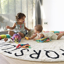 ins Nordic style English letter cotton Mat Ball Cloud carpet childrens room decoration photo props