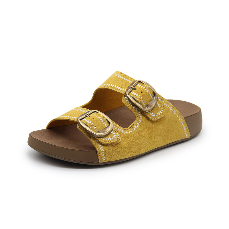 Noah's Ark 2026 Summer Leather Buckle Thick-Soled Slippers for Women Versatile Comfortable Birkenstock Sandals 6B325040 Noah's Ark 2026 Summer Leather Buckle Thick-Soled Slippers for Women Versatile Comfortable Birkenstock Sandals 6B325040